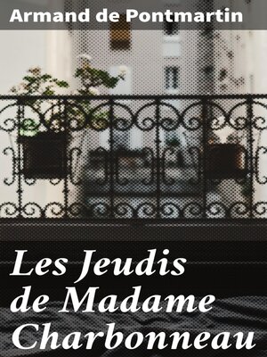 cover image of Les Jeudis de Madame Charbonneau